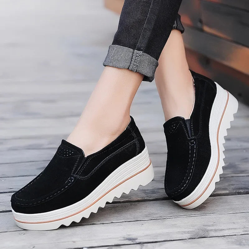 Women Casual Shoes Loafers New Round Toe Solid Female Sneakers Breathable Women Shoes Flats Plus Size Zapatos De Mujer yyy78