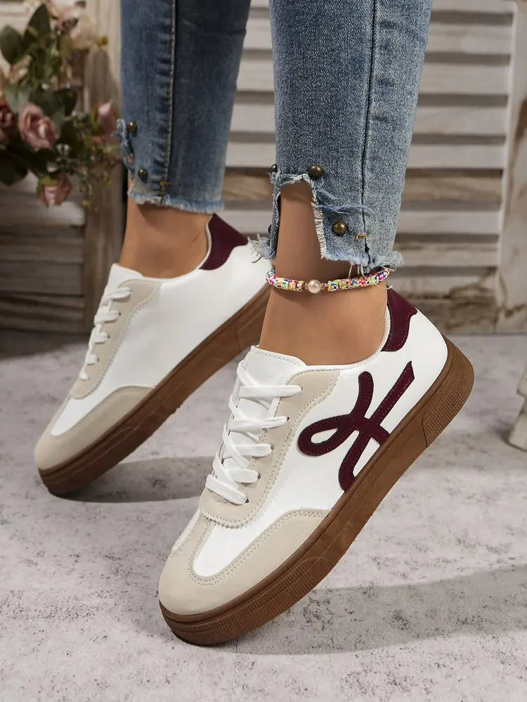 2025 Women's Shoes Summer Thick Sole Brown Spring Autumn Breathable Platform Tennis Woman Trend Round Toe Female Casual Sneaker