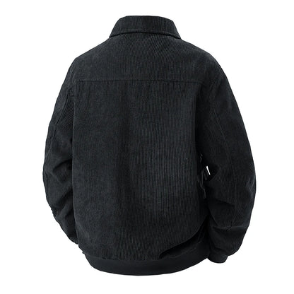 2025 new men's corduroy jacket spring and autumn fashion casual comfortable coat skin-friendly soft and warm jacket