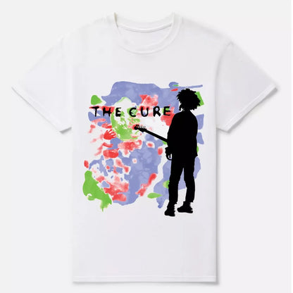 The Cure Rock Therapy Band Boys Don't Cry Pattern T-shirt Men's Vintage T Shirt Rock Hip Hop Tees Tops Oversized Cotton Clothing