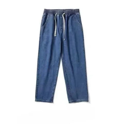 Boyfriend Vintage Fashion Straight Casual Loose Denim Cargo Pants Men Designer Prints Star Jeans Streetwear Loose Wide Leg Jeans