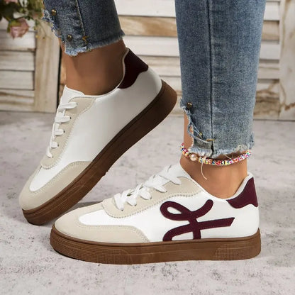 2025 Women's Shoes Summer Thick Sole Brown Spring Autumn Breathable Platform Tennis Woman Trend Round Toe Female Casual Sneaker