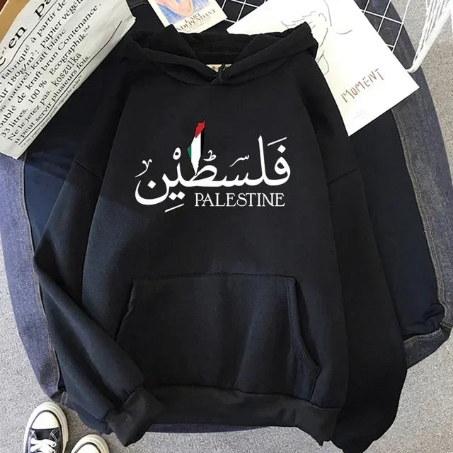 Palestine Hoodie Fashion Women Harajuku Aesthetic Graphic Palestina Hoodies Fashion Casual HipHop Sweatshirt Harajuku Unisex