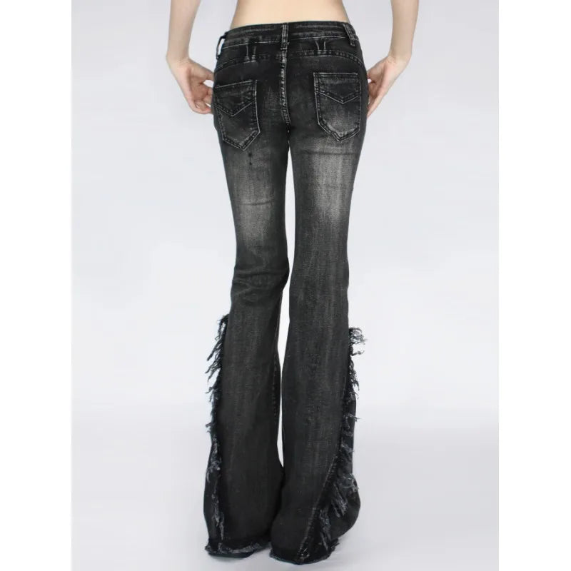 Ripped Jeans Women Pants Baggy Jeans Y2k Women's Wide Pants American Vintage Shoujo Girl Style Jean Coquette Woman Clothing Pant