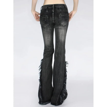 Ripped Jeans Women Pants Baggy Jeans Y2k Women's Wide Pants American Vintage Shoujo Girl Style Jean Coquette Woman Clothing Pant