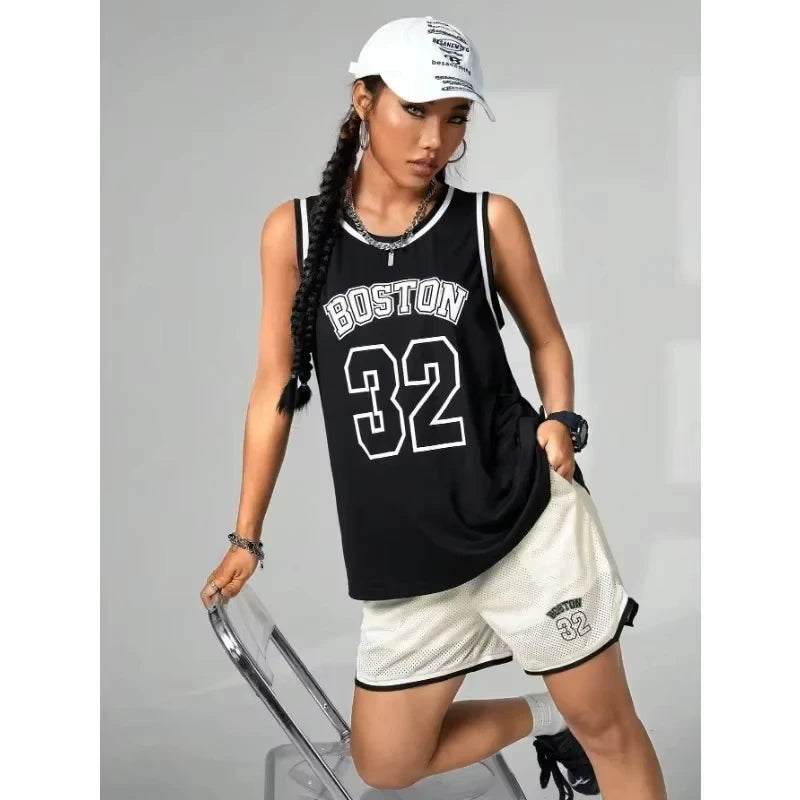 Summer Popular Women's Basketball Vest Loose Breathable Fast Drying Outdoor Sports Training Basketball Comfortable Vest Top