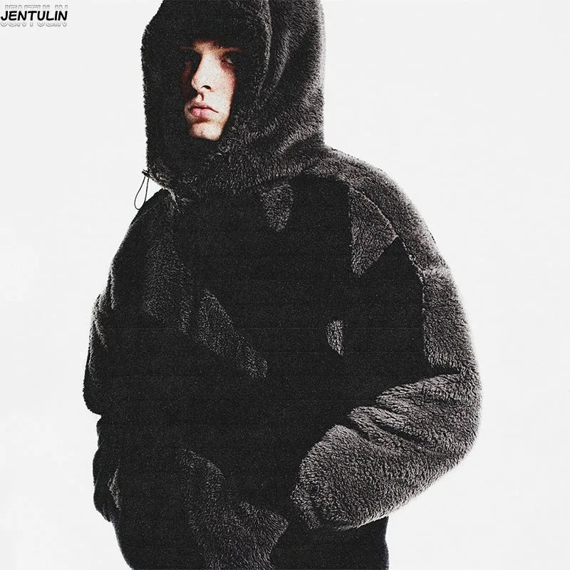 High street Y2K Fashion Men's and Women's Hip Hop Patch Retro Zipper Hoodie Spring Autumn Women's Cashmere Loose Casual Jacket