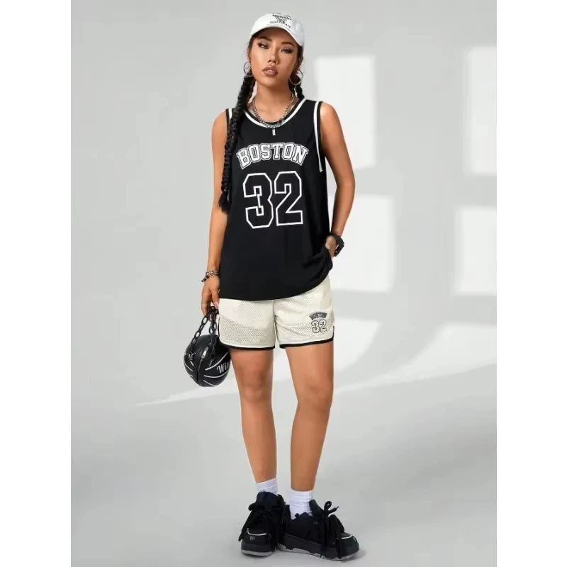Summer Popular Women's Basketball Vest Loose Breathable Fast Drying Outdoor Sports Training Basketball Comfortable Vest Top