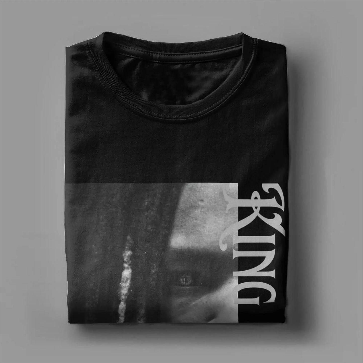 Rapper K-King Von Half Face T Shirt Men's  100% Cotton Funny T-Shirt Crewneck  Tee Shirt Short Sleeve Clothes Party