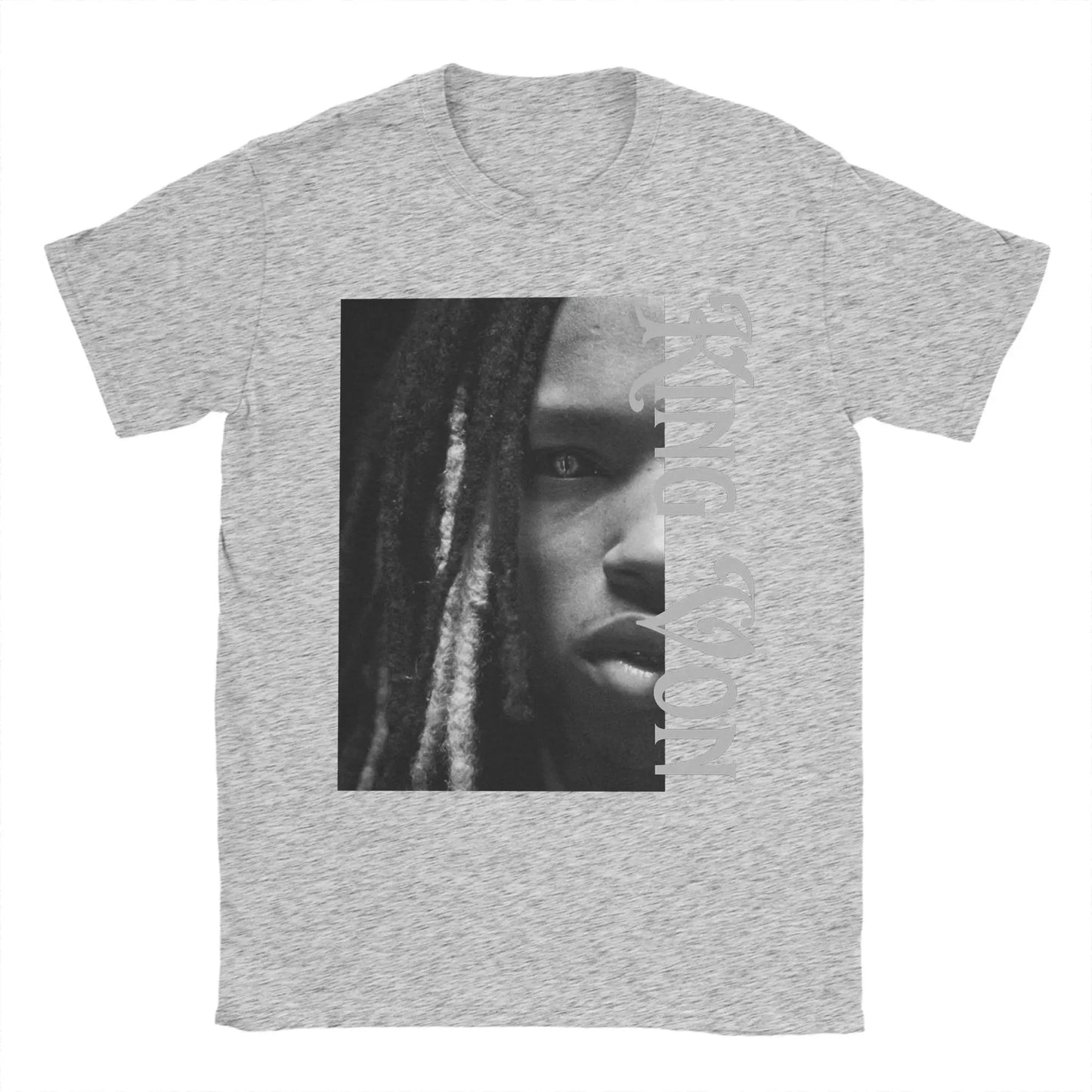 Rapper K-King Von Half Face T Shirt Men's  100% Cotton Funny T-Shirt Crewneck  Tee Shirt Short Sleeve Clothes Party