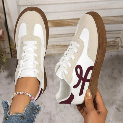 2025 Women's Shoes Summer Thick Sole Brown Spring Autumn Breathable Platform Tennis Woman Trend Round Toe Female Casual Sneaker
