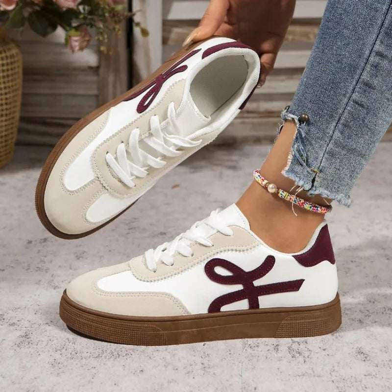 2025 Women's Shoes Summer Thick Sole Brown Spring Autumn Breathable Platform Tennis Woman Trend Round Toe Female Casual Sneaker