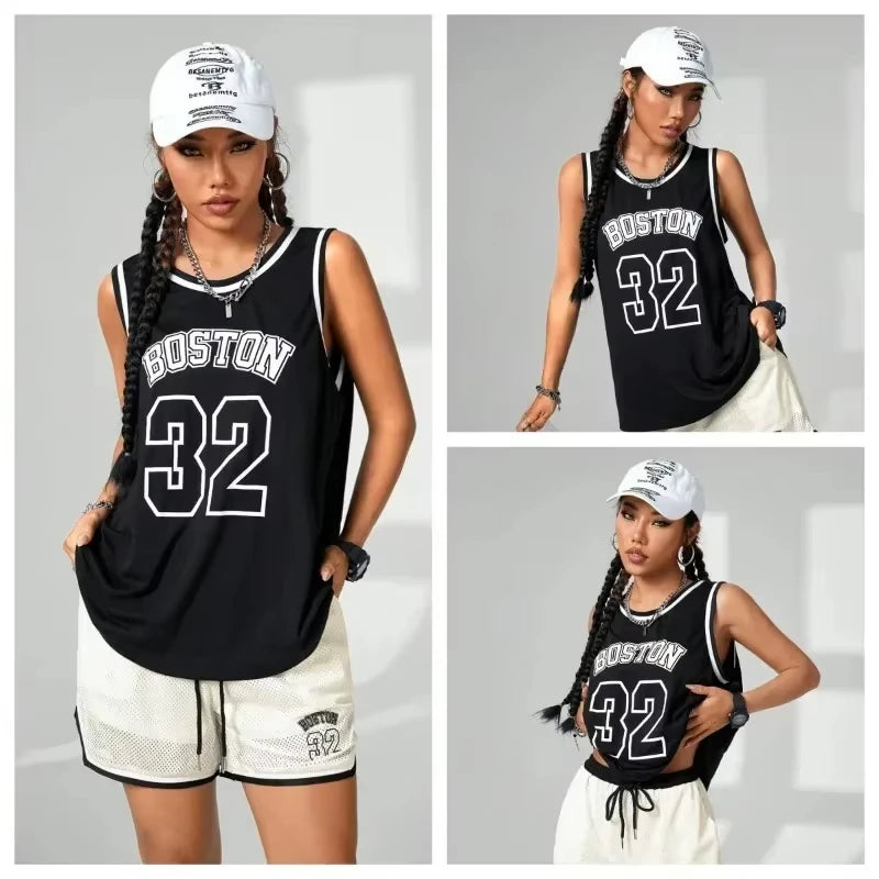 Summer Popular Women's Basketball Vest Loose Breathable Fast Drying Outdoor Sports Training Basketball Comfortable Vest Top