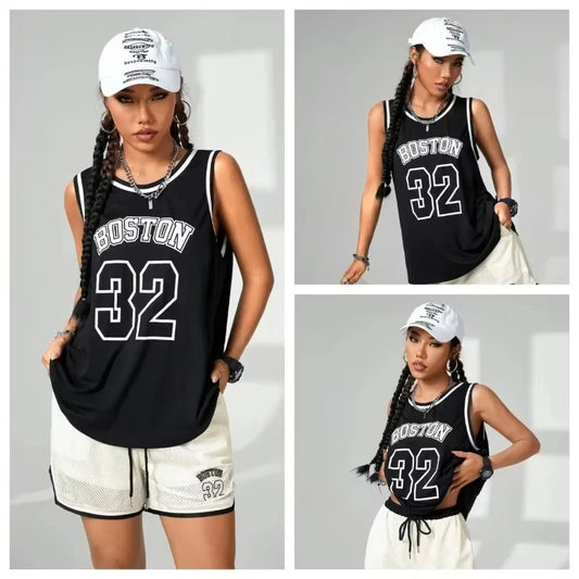 Summer Popular Women's Basketball Vest Loose Breathable Fast Drying Outdoor Sports Training Basketball Comfortable Vest Top