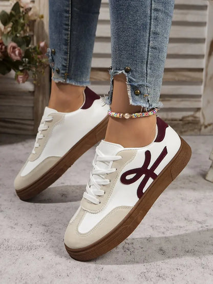 2025 Women's Shoes Summer Thick Sole Brown Spring Autumn Breathable Platform Tennis Woman Trend Round Toe Female Casual Sneaker