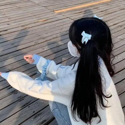 Anime Cinnamoroll Women Sweater Sanrio My Melody Kawaii Autumn Winter Preppy Student Girl Sweater Round Neck Tops Loose Sweet