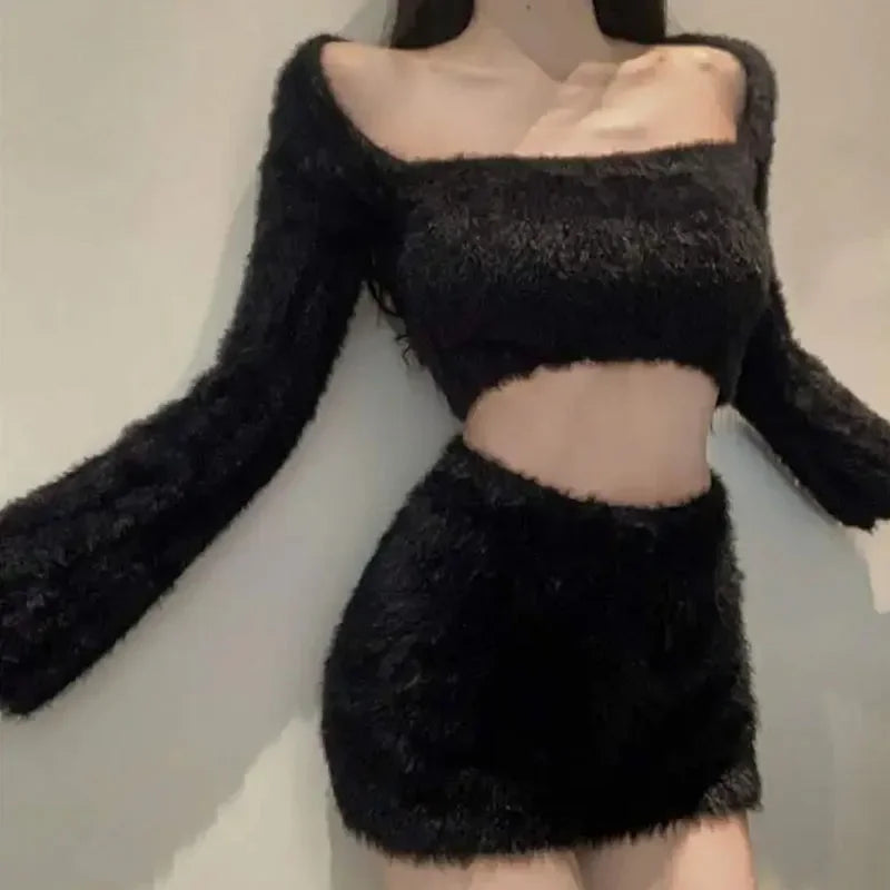 Womens Plush Shorts Slim High Waist Winter Autumn Thick Velvet Pants Aesthetic Elegant Cute Y2k Korean Shorts for Female New