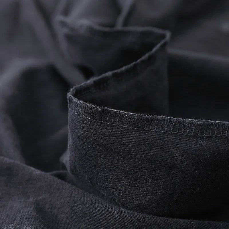 Hip Hop T-Shirt Anime Printed Streetwear Short Sleeve Vintage Japanese Graphic TShirt Men Harajuku Casual Loose Washed Tees