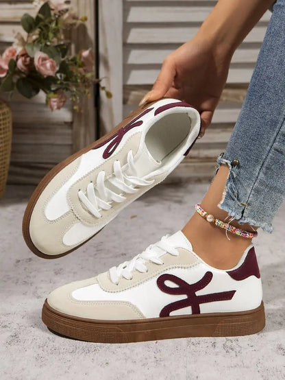 2025 Women's Shoes Summer Thick Sole Brown Spring Autumn Breathable Platform Tennis Woman Trend Round Toe Female Casual Sneaker