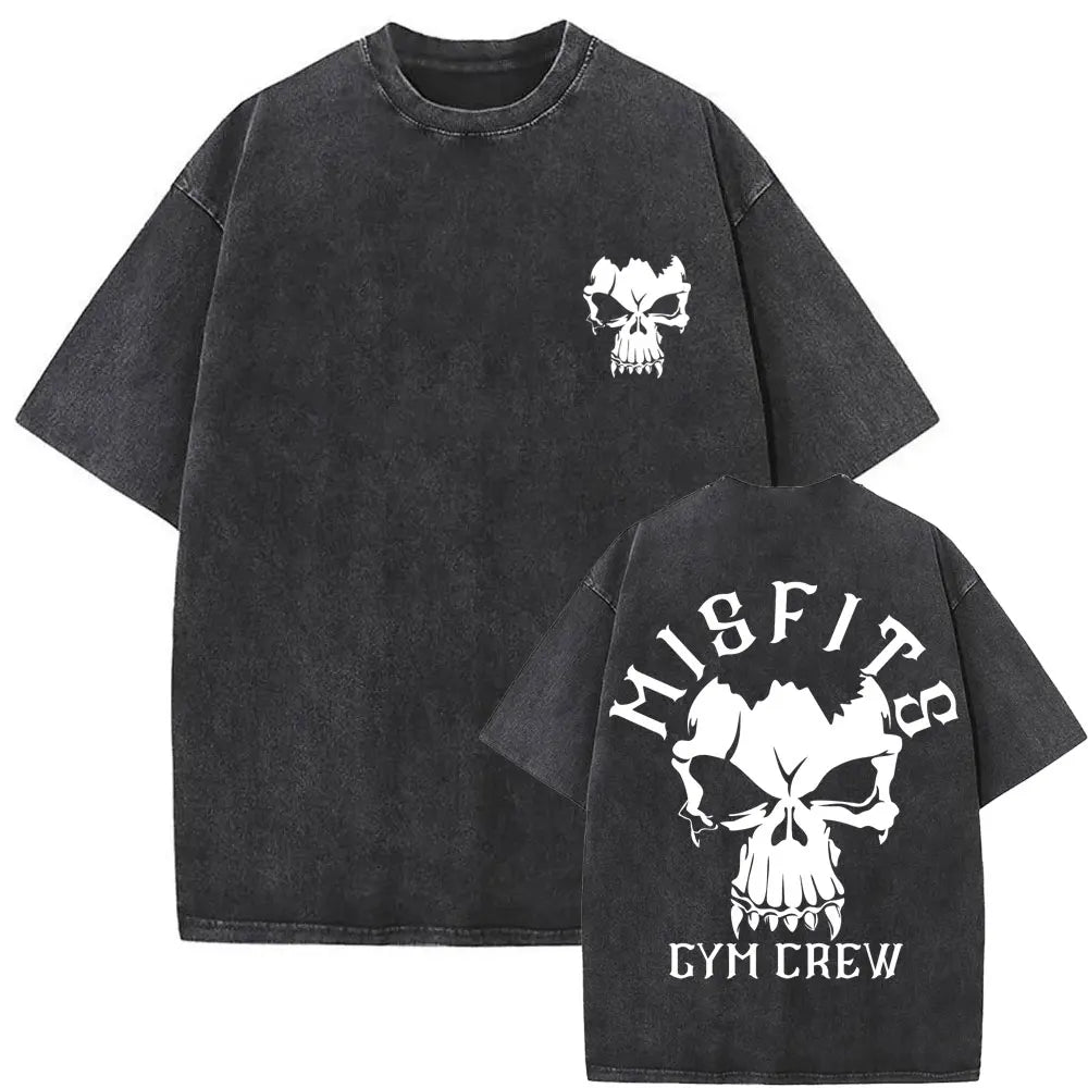 Lift Heavy Be Happy Pump Cover T-shirts Funny Powerlifting Workout Bodybuilding T Shirts Men Women Fitness Washed Vintage Tshirt