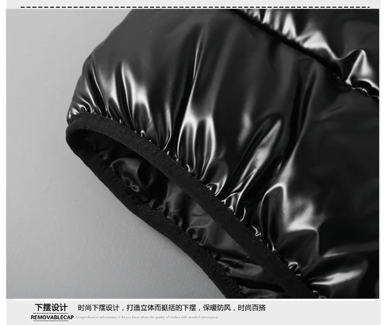 Korean Style 2025 Autumn Winter New Fashion Men's Solid Color Simple Basic Casual Trendy Quilted Vests Male Clothes Coats Tops